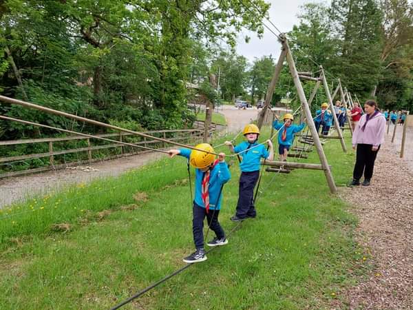 1st Broughton Beaver Scout Challenge Course