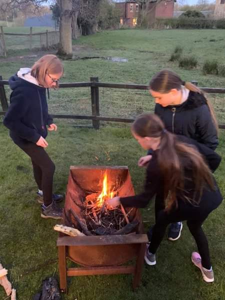 1st Broughton Scouts Fire Lighting
